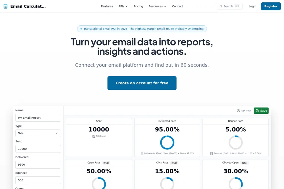 Landing page preview