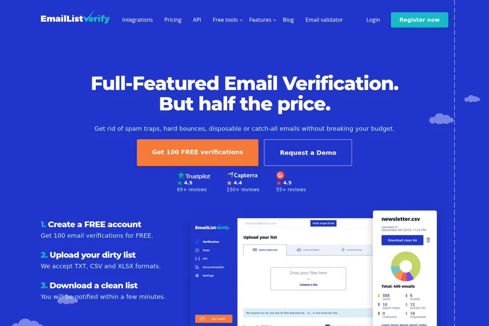 Landing page preview