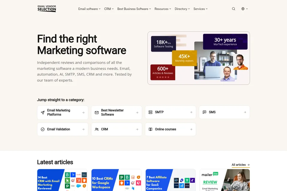 Landing page preview