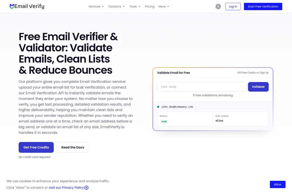 Landing page preview