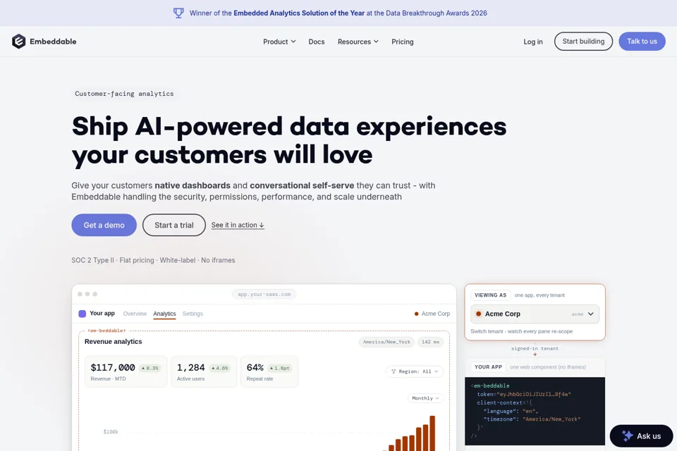 Landing page preview