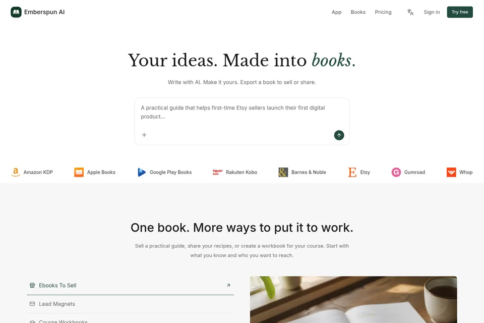 Landing page preview