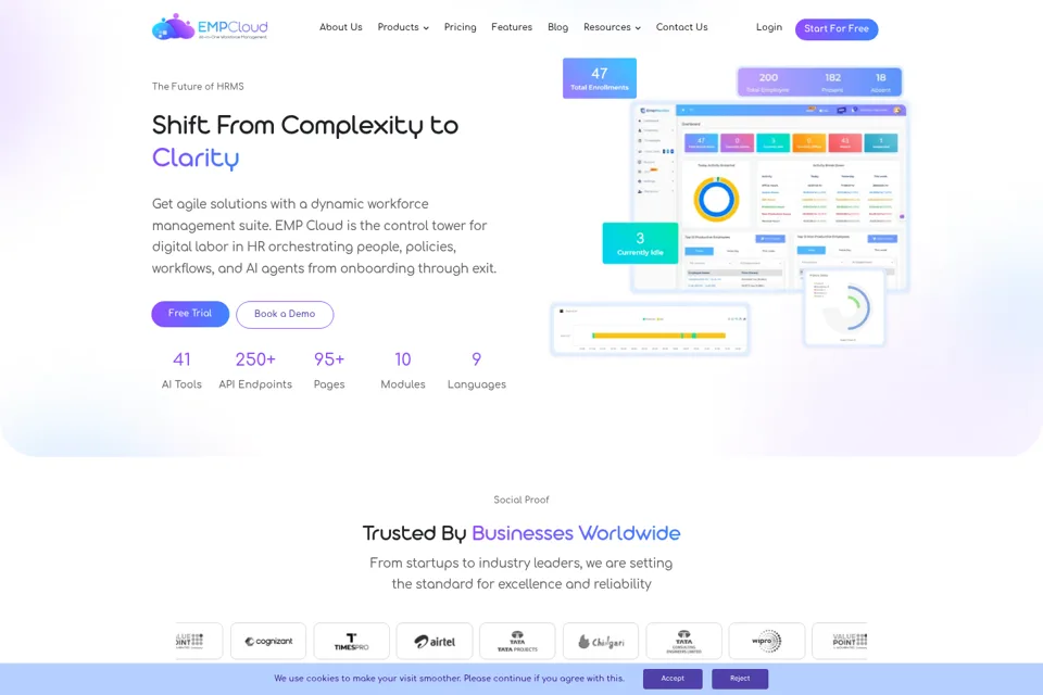 Landing page preview