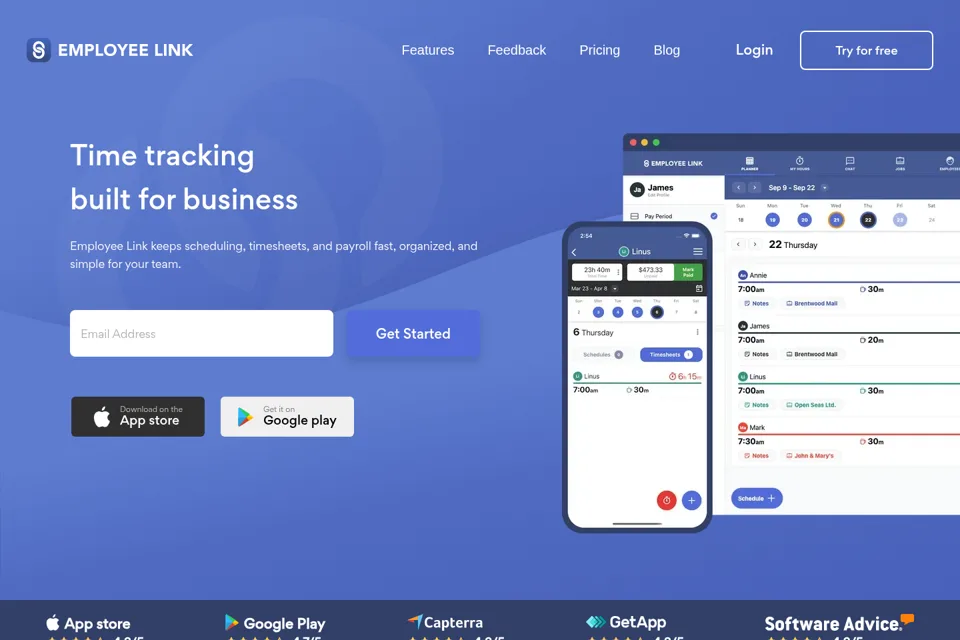 Landing page preview