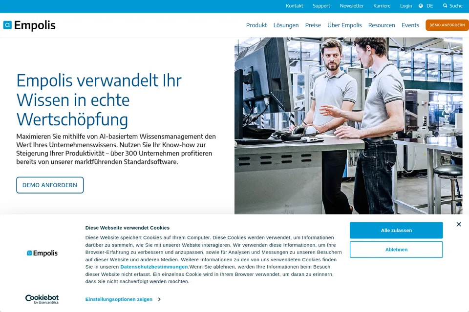 Landing page preview