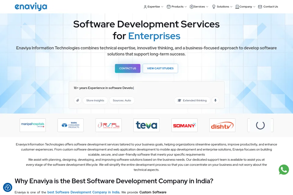 Landing page preview