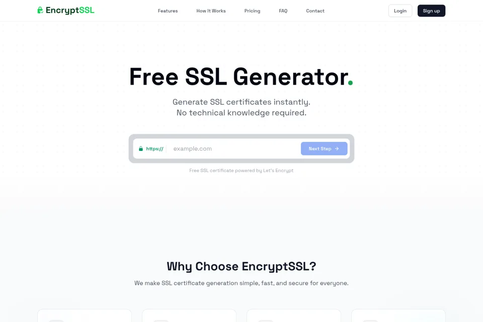 Landing page preview