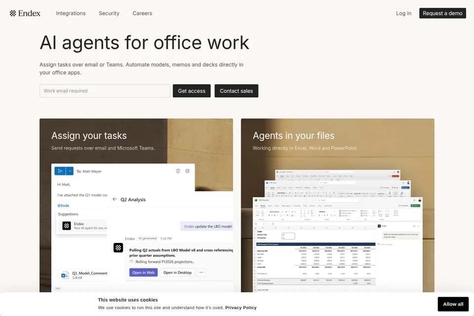 Landing page preview