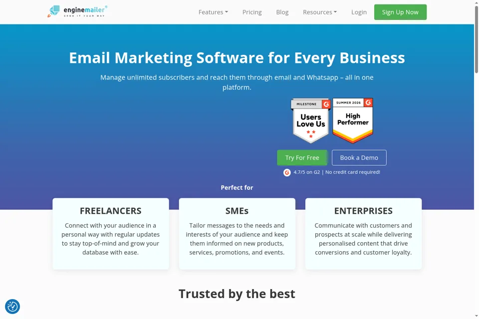 Landing page preview