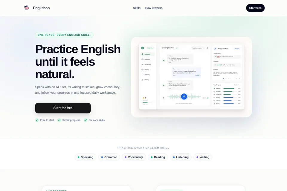 Landing page preview