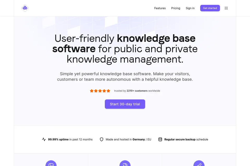 Landing page preview