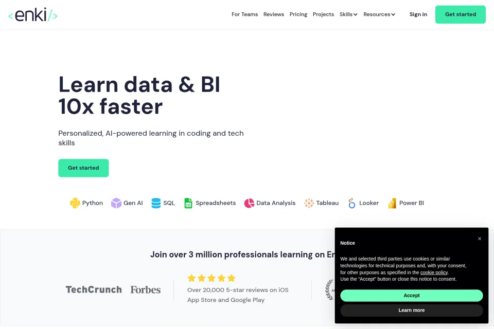 Landing page preview