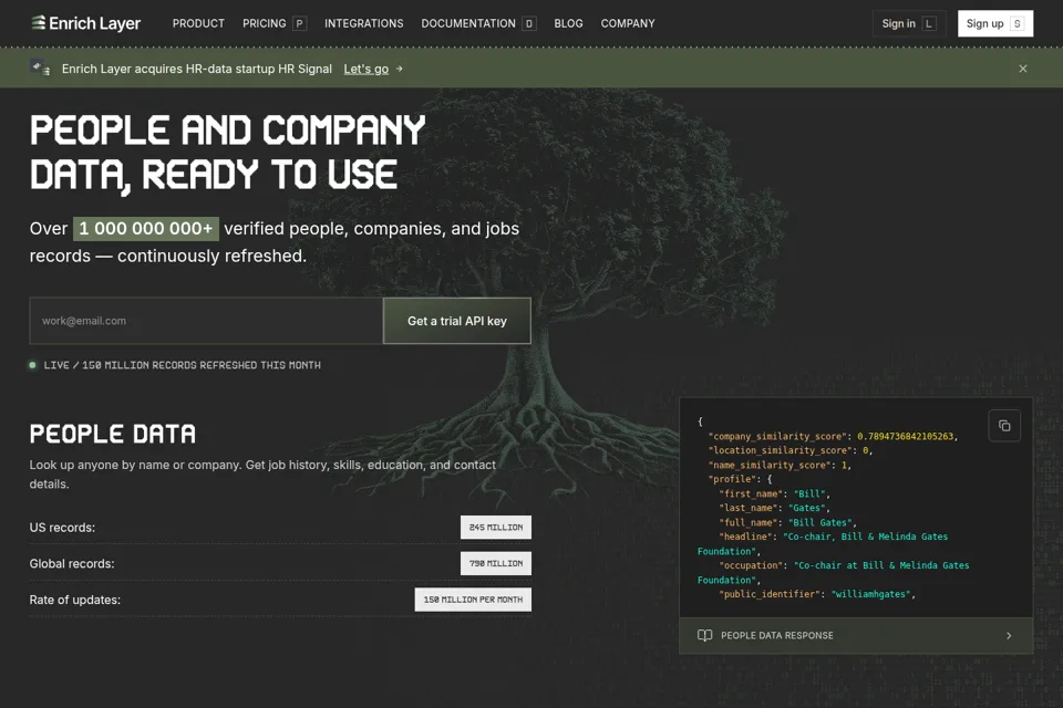 Landing page preview