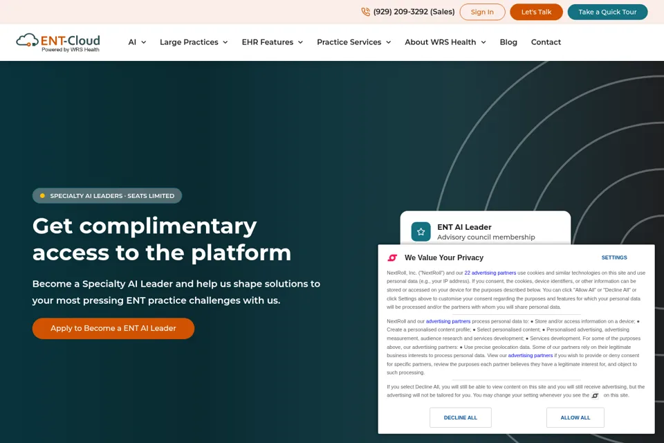 Landing page preview