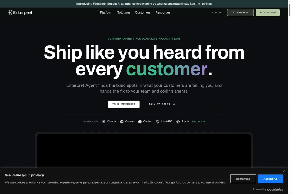 Landing page preview