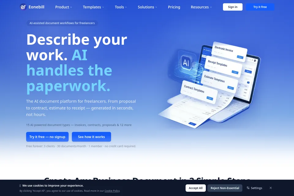 Landing page preview