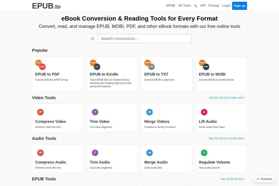 Landing page preview