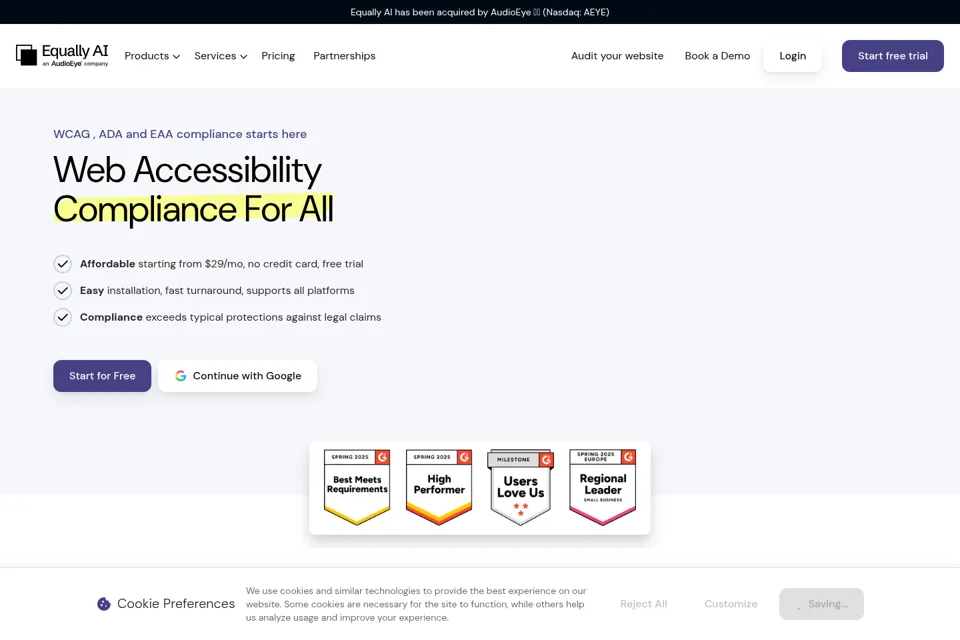 Landing page preview