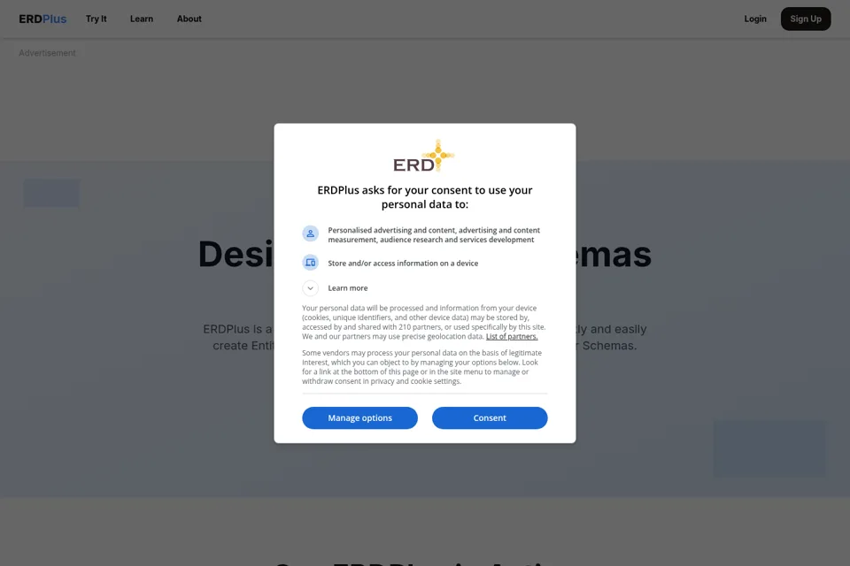 Landing page preview