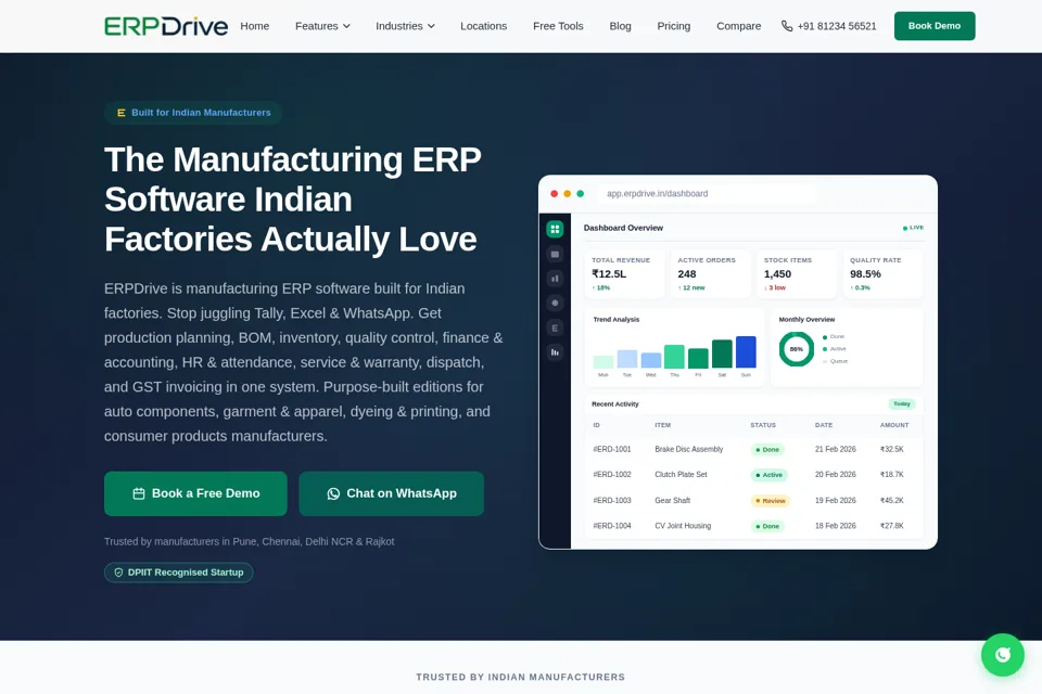 Landing page preview