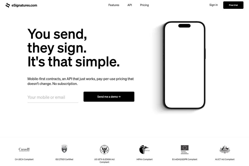 Landing page preview