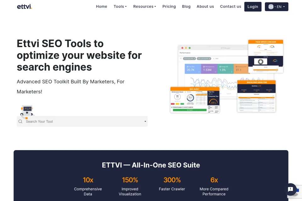 Landing page preview