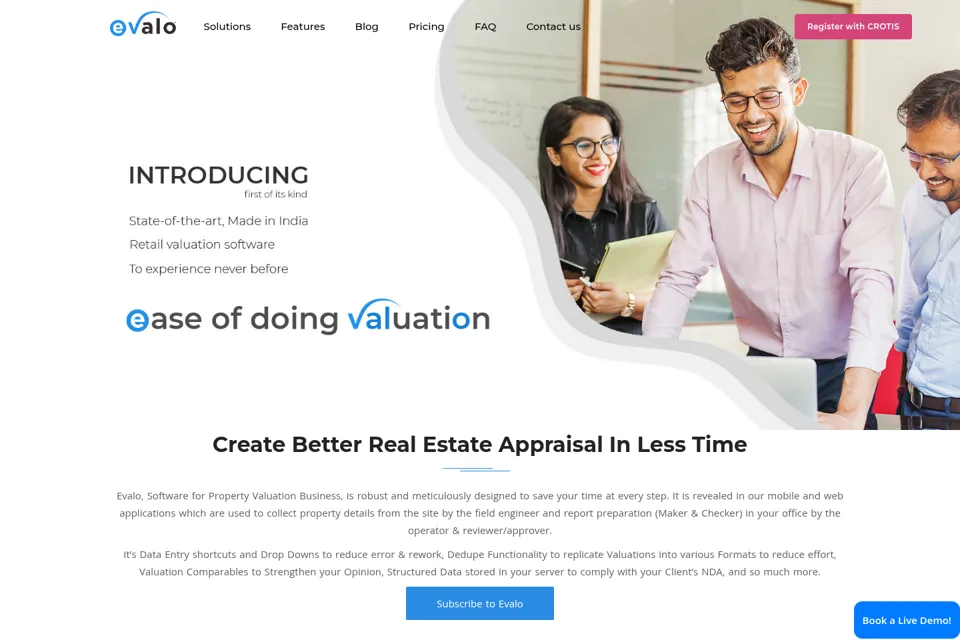 Landing page preview