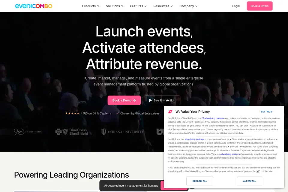 Landing page preview