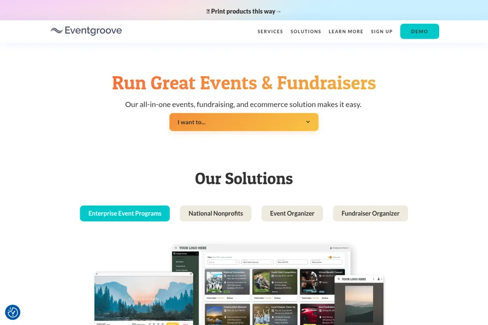 Landing page preview