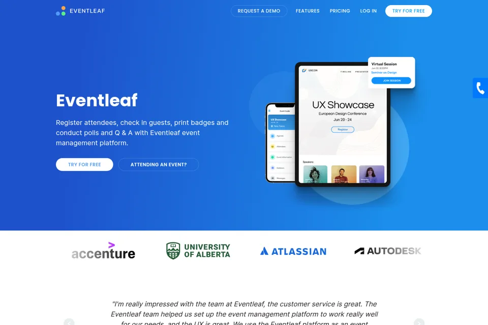 Landing page preview