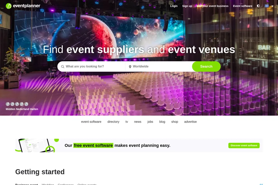 Landing page preview