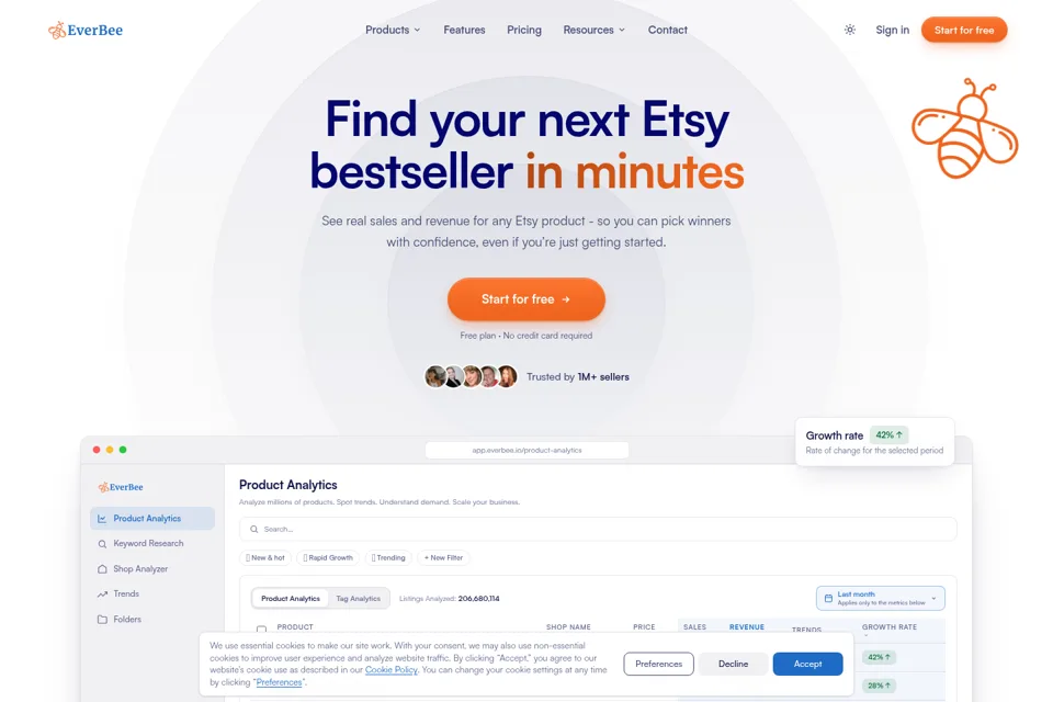 Landing page preview