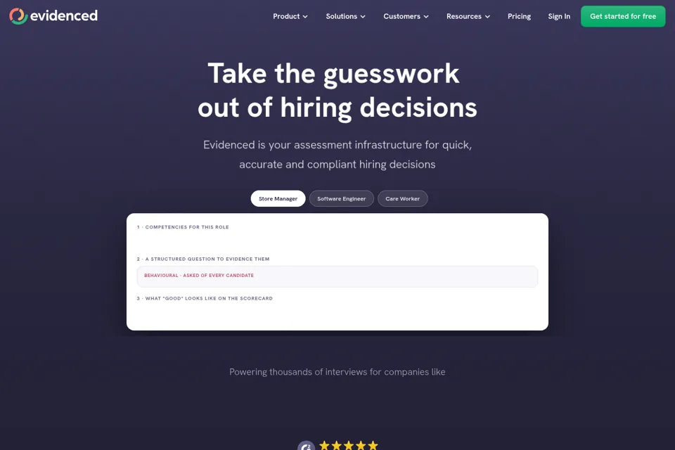 Landing page preview