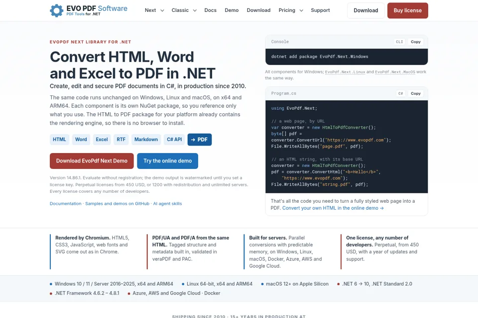 Landing page preview