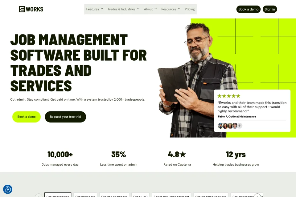 Landing page preview