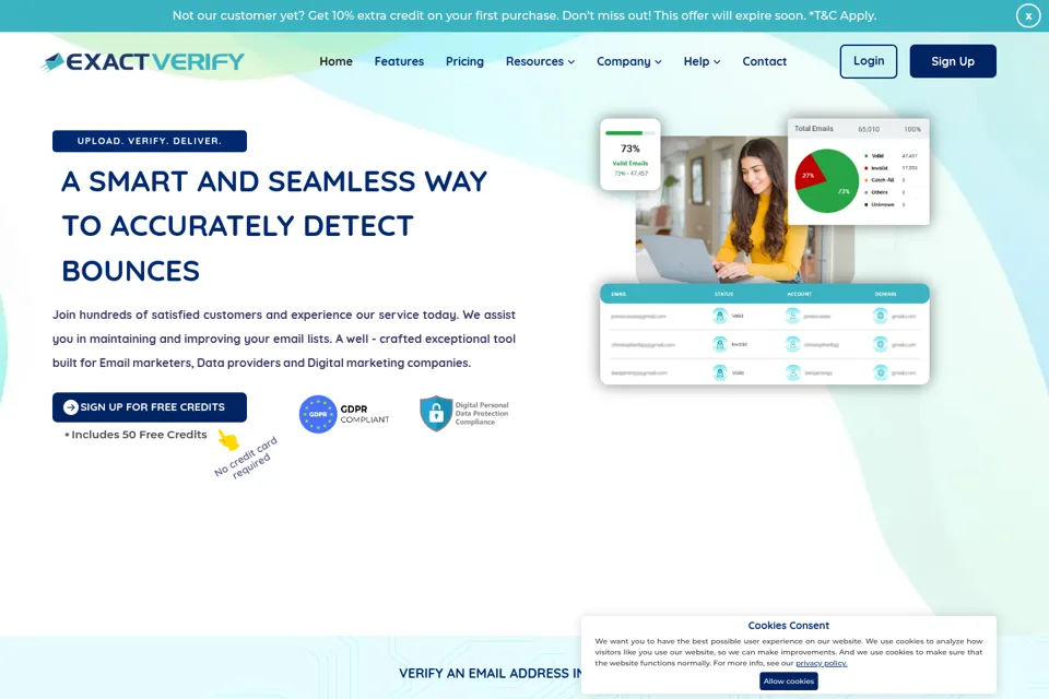 Landing page preview