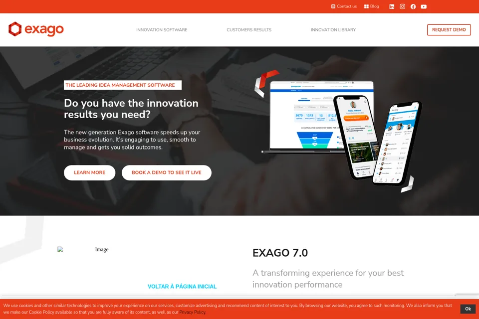 Landing page preview