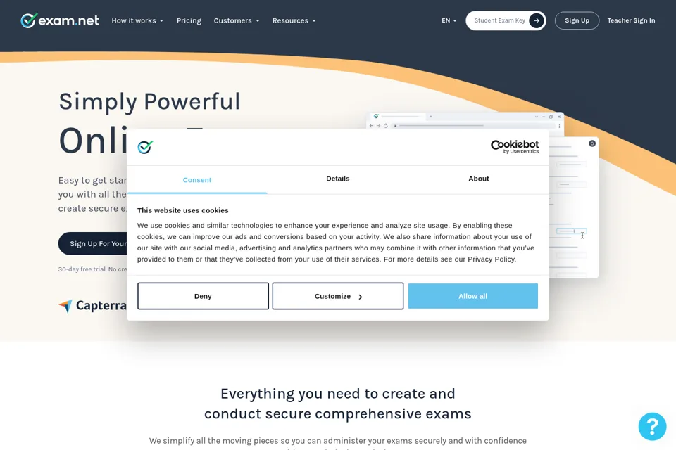 Landing page preview