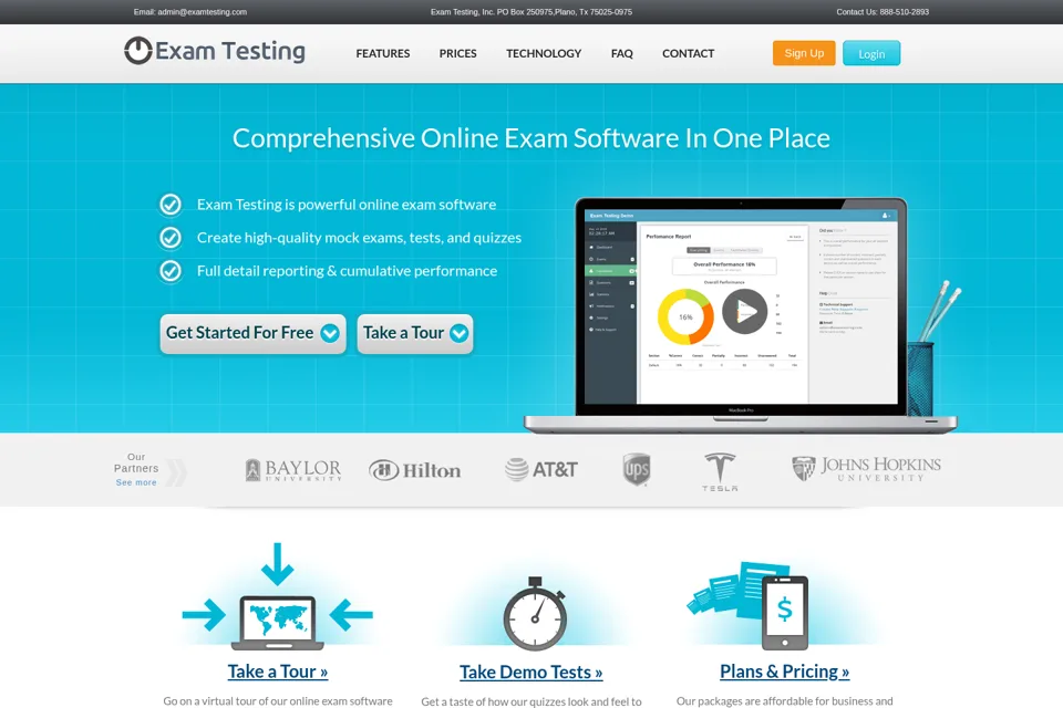 Landing page preview