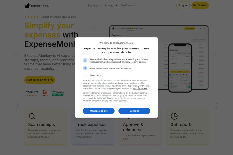 Landing page preview