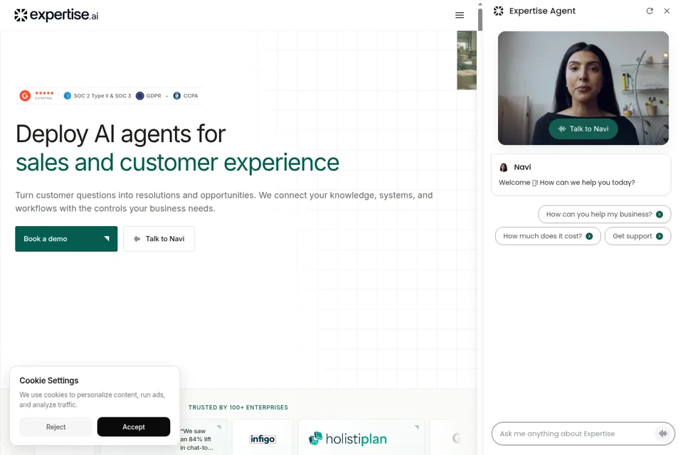 Landing page preview