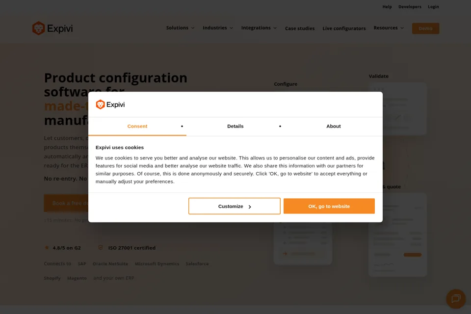 Landing page preview