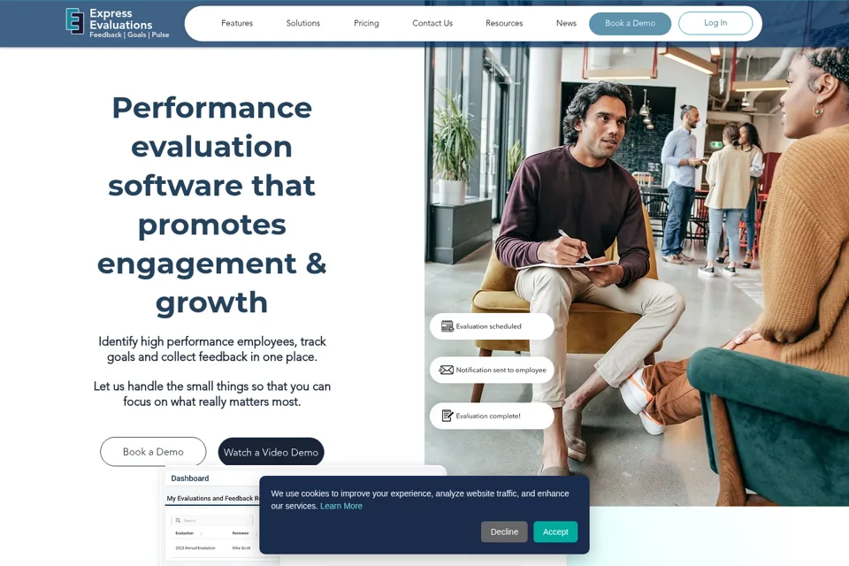 Landing page preview