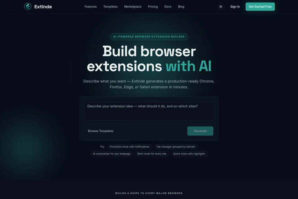 Landing page preview