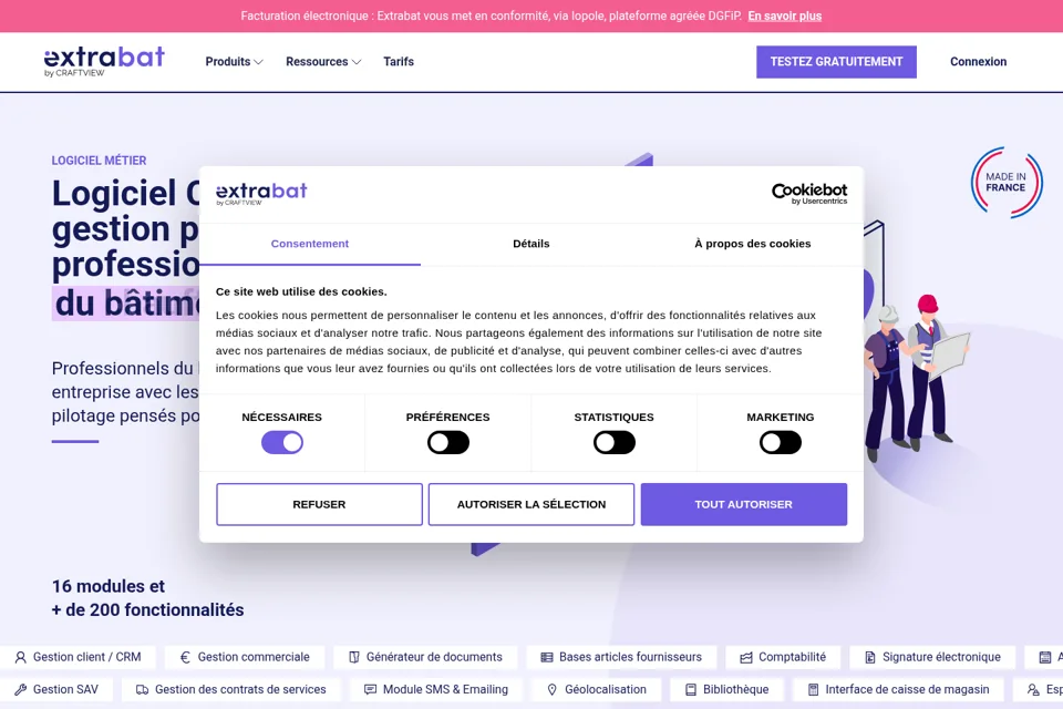 Landing page preview