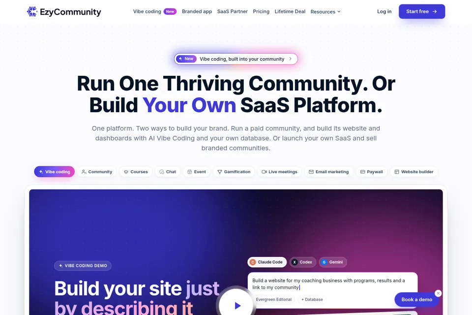 Landing page preview