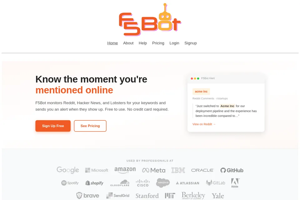 Landing page preview
