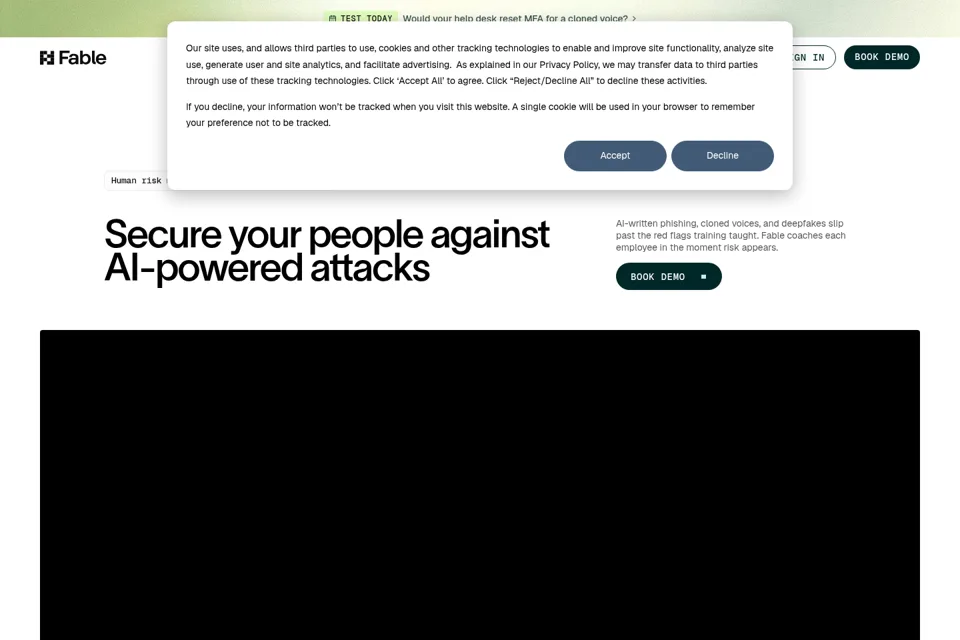 Landing page preview
