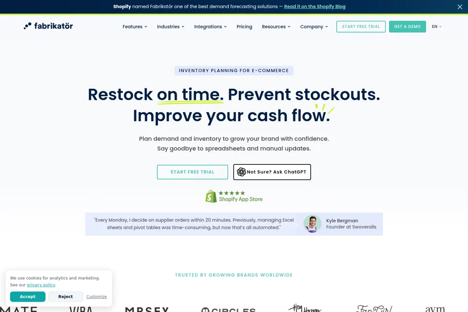 Landing page preview