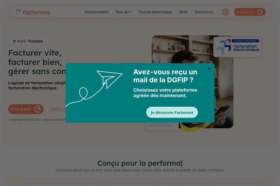 Landing page preview